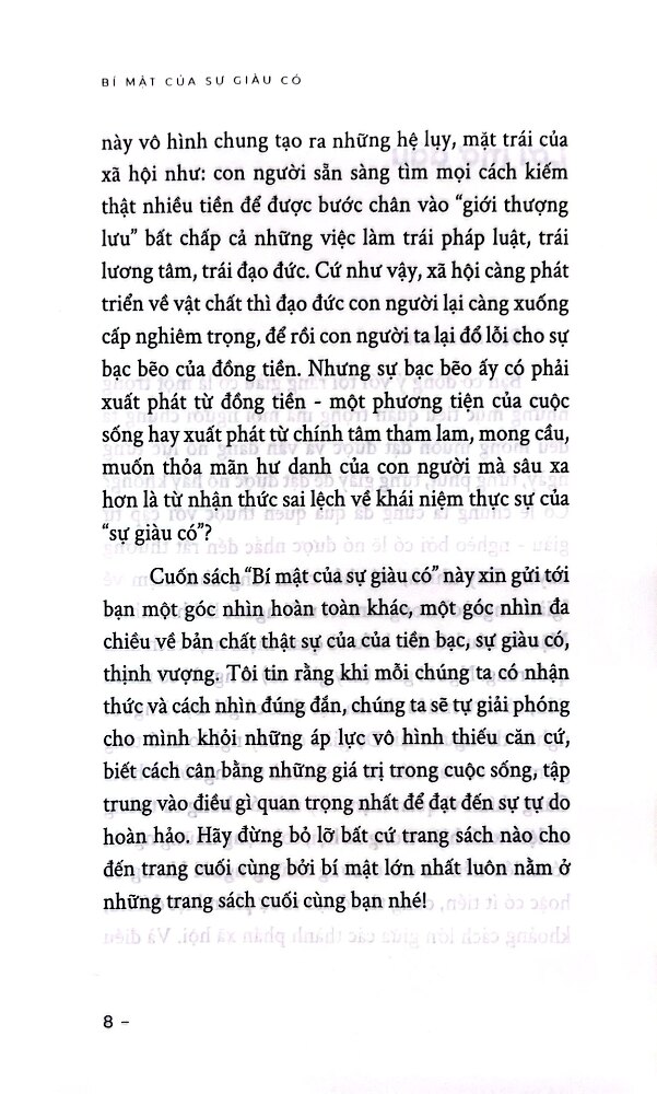 Bí Mật Của Sự Giàu Có (SB)