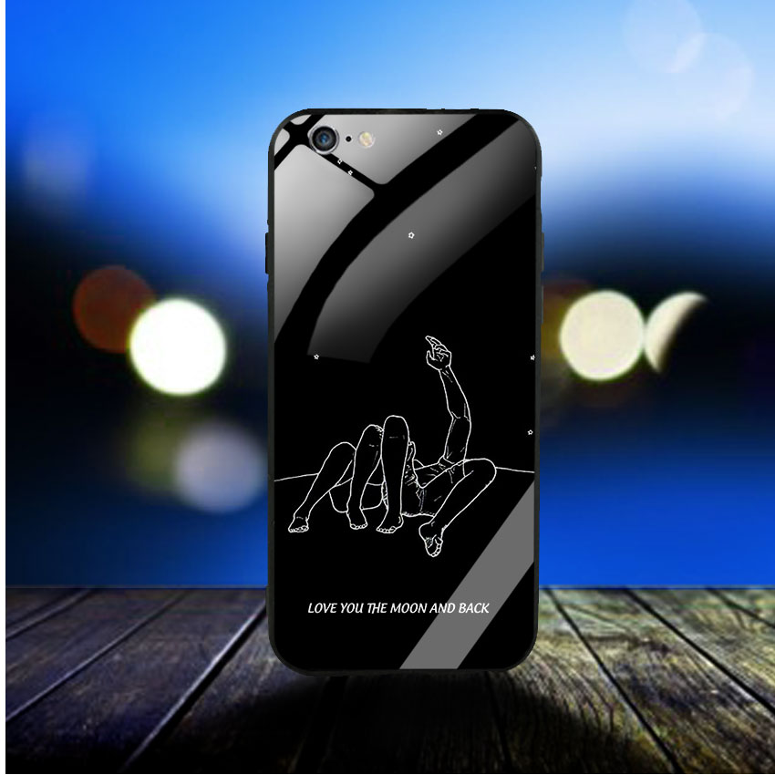 Ốp Lưng Kính Cường Lực cho điện thoại Iphone 6 Plus / 6s Plus - Love 08