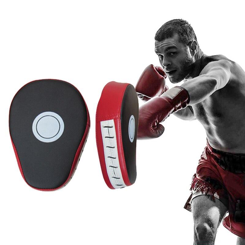 Curved Boxing Muay Hand Target Focus Punch Pad MMA Kick Bag Thai Karate Combat Boxing Sparring Training Mitts Thickened Gloves