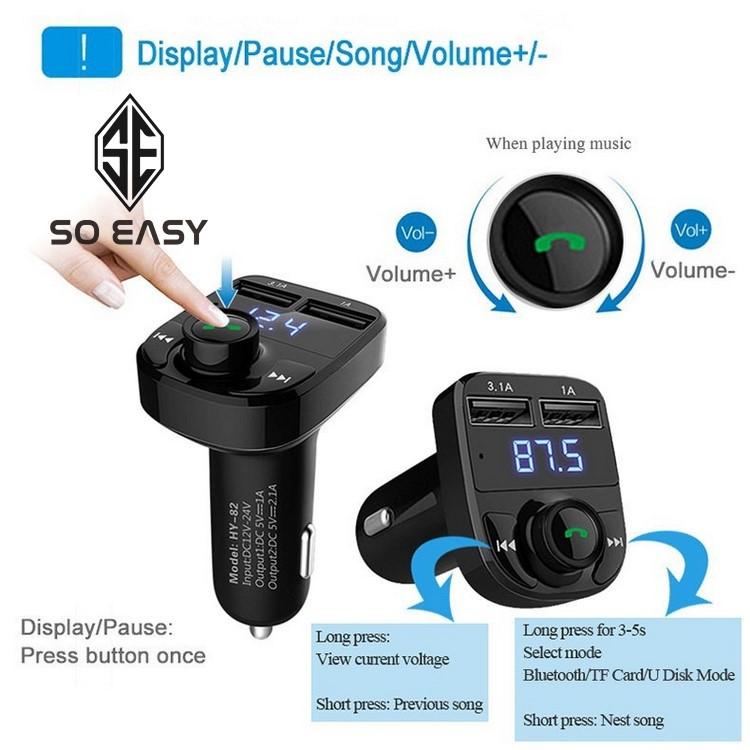 Dock, Tẩu, Cốc MP3 Cho Xe Hơi, Xe Ôtô Kết Nối Bluetooth, Nghe Nhạc, Sạc Pin, Nghe Điện Thoại Rãnh Tay_MP3