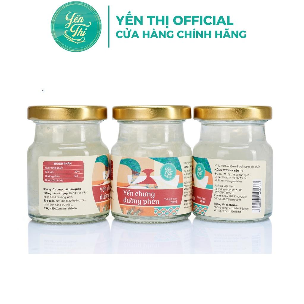 Yến Thị - Chưng đường phèn - Yến sào Khánh Hòa chưng sẵn - 30% yến thô/hũ 70ml