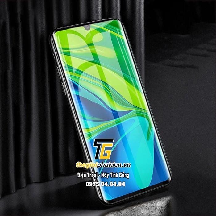 Tấm dán kính cường lực full 5D tràn màn hình Xiaomi Mi Note 10 Pro phủ màu