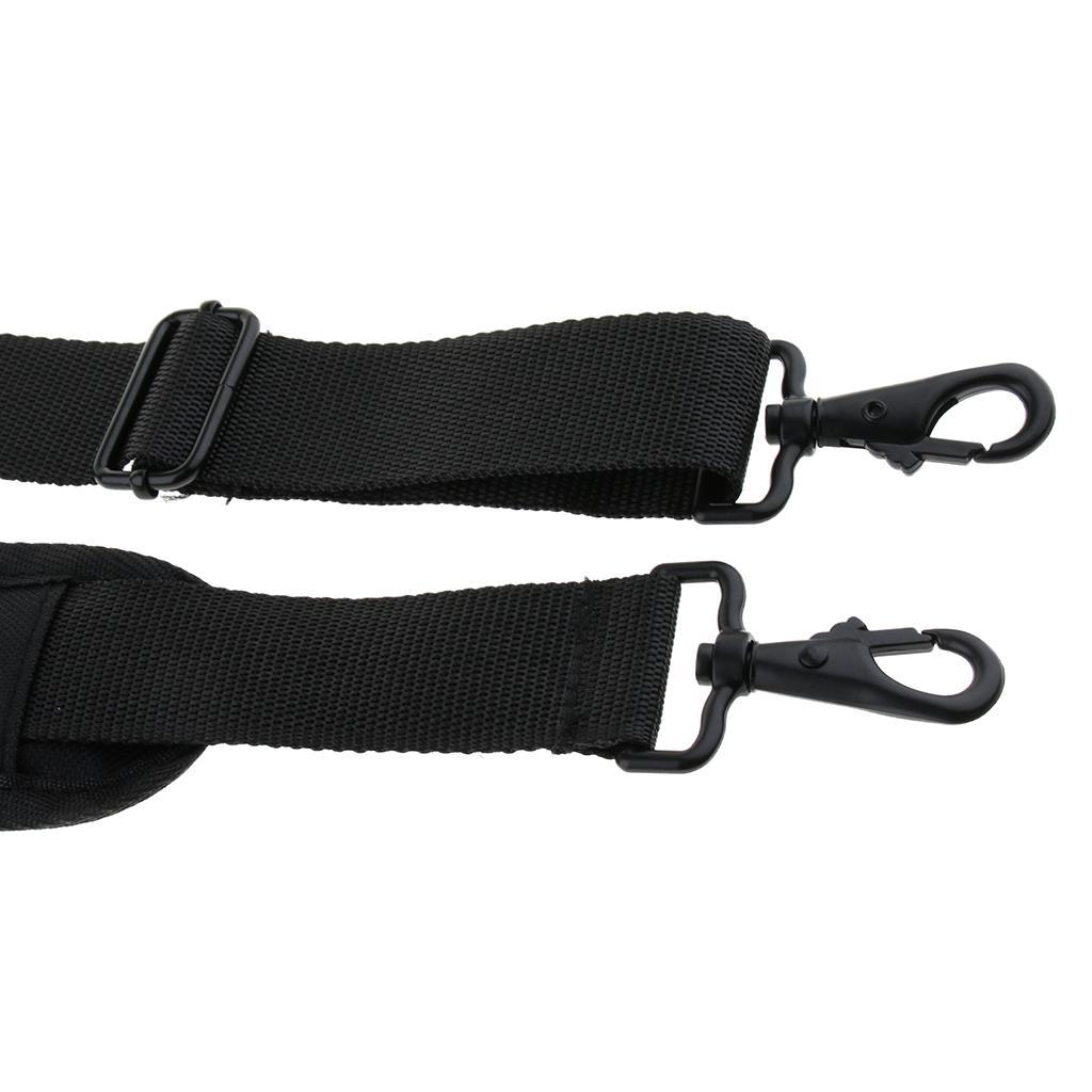 2pcs Acoustic Electric Guitar Bass Case Bag Adjustable Shoulder Strap Belt