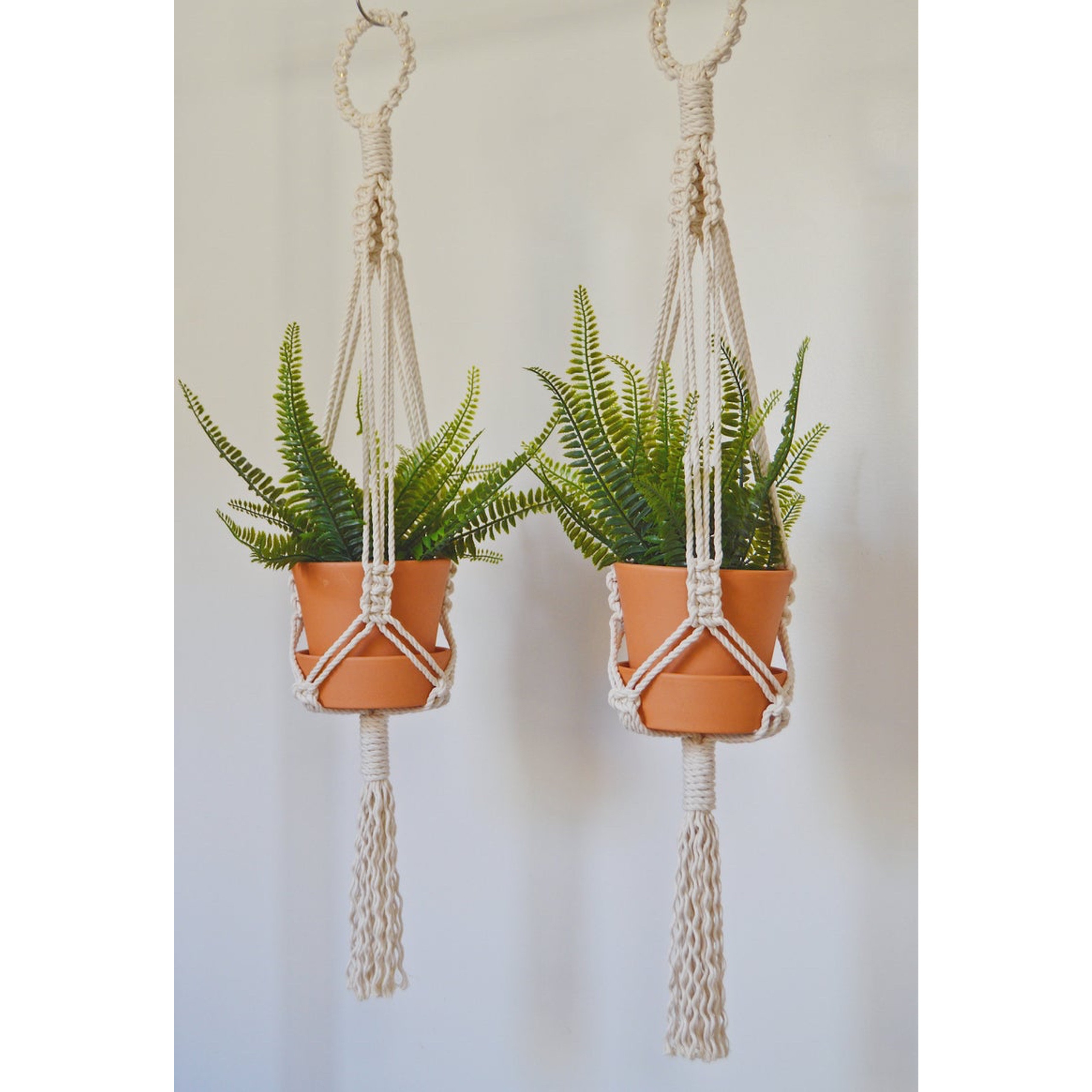 01 Dây treo trang trí chậu cây Macrame, phù hợp nhiều cỡ chậu, treo được chậu nặng . GTT22321