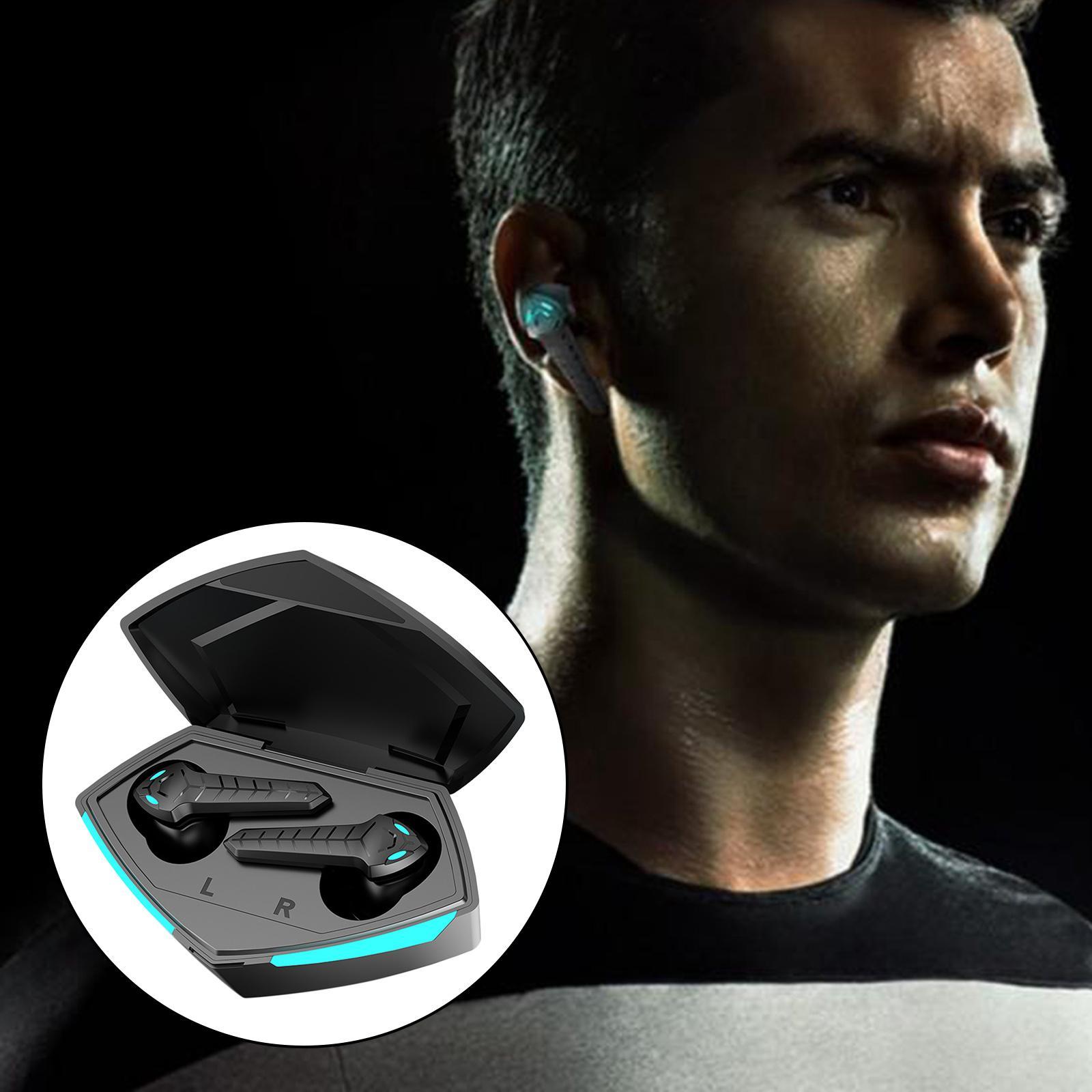 Bluetooth 5.0 True Wireless Gaming Earbuds In Ear Headset black