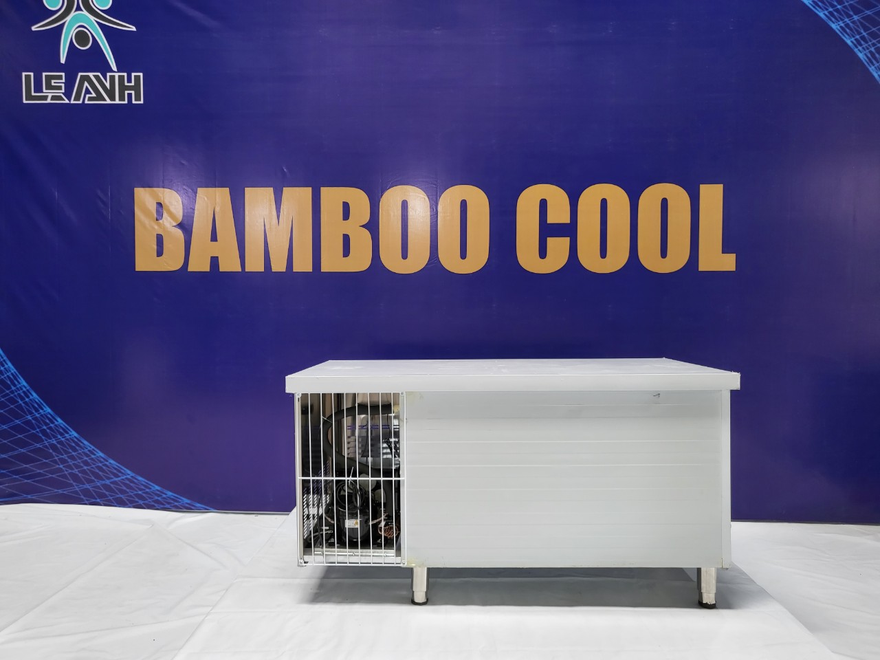 TỦ MÁT BÀN CHẶT BAMBOO COOL DÀI 1M50 CỬA INOX - BẢO HÀNH 1 NĂM - LẮP ĐẶT MIỄN PHÍ