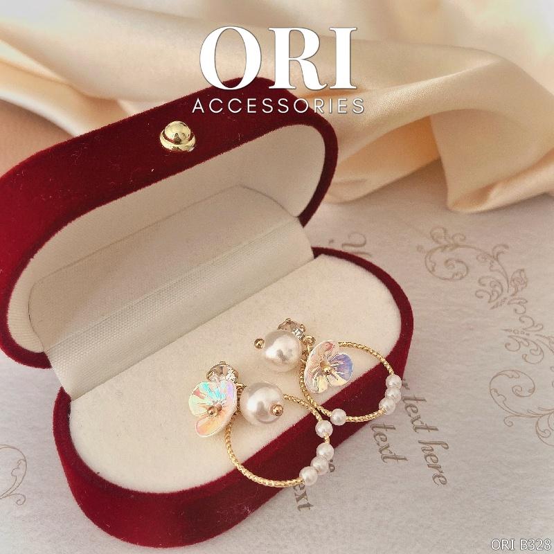 Bông tai nữ Vintage Pearl độc đáo thời trang ORI ACCESSORIES B328