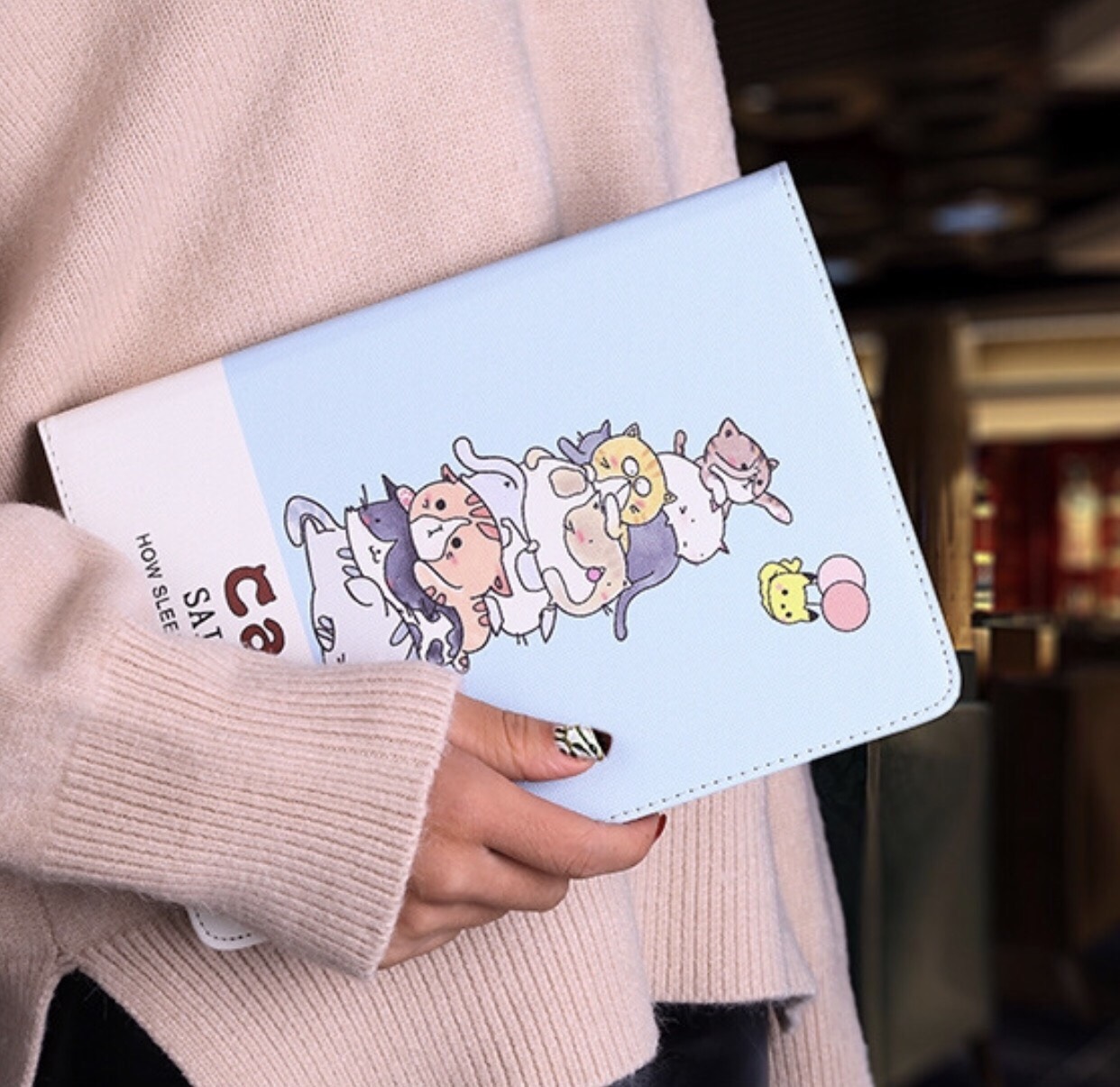 Bao da dành cho ipad mini 6 mèo