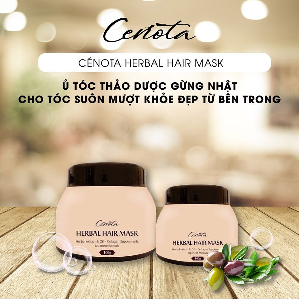 Ủ tóc thảo dược gừng Nhật Cenota Herbal Hair Mask