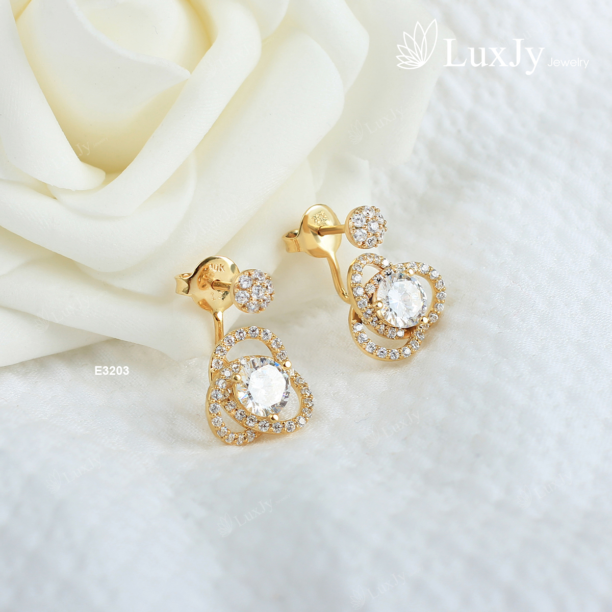 Hoa tai E3203 LuxJy Jewelry