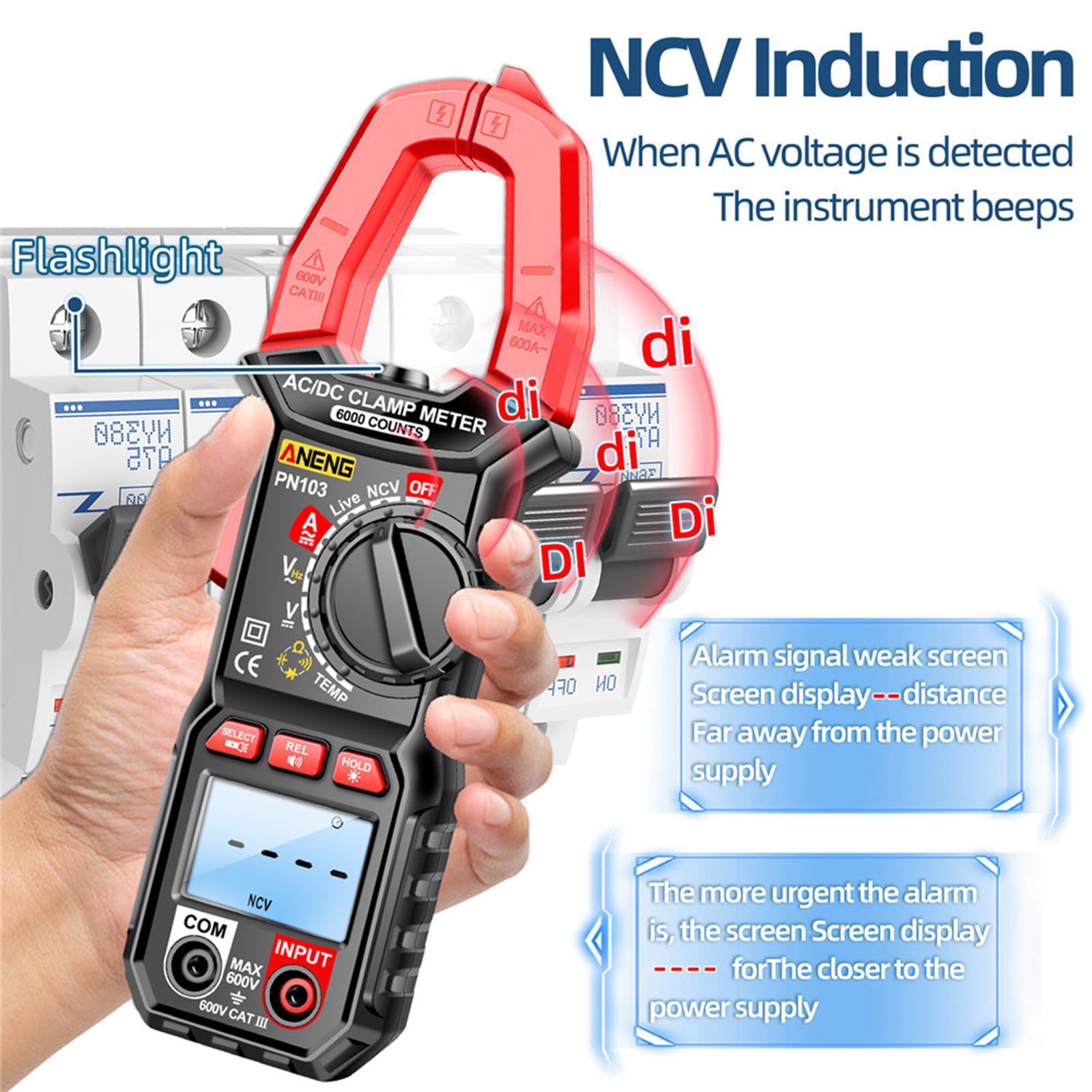 Digital Clamp Meter  DC Current Professional Multimeter 6000 Counts