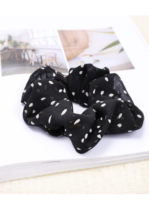 Dậy buộc tóc, cột tóc vải von mọng họa tiết chấm bi hot trend