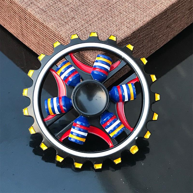 SPINNER Con quay SIÊU NHÂN AVENGERS đỏ thép 2 tầng 2 chế độ quay kép KIM LOẠI thép cực chắc chắn