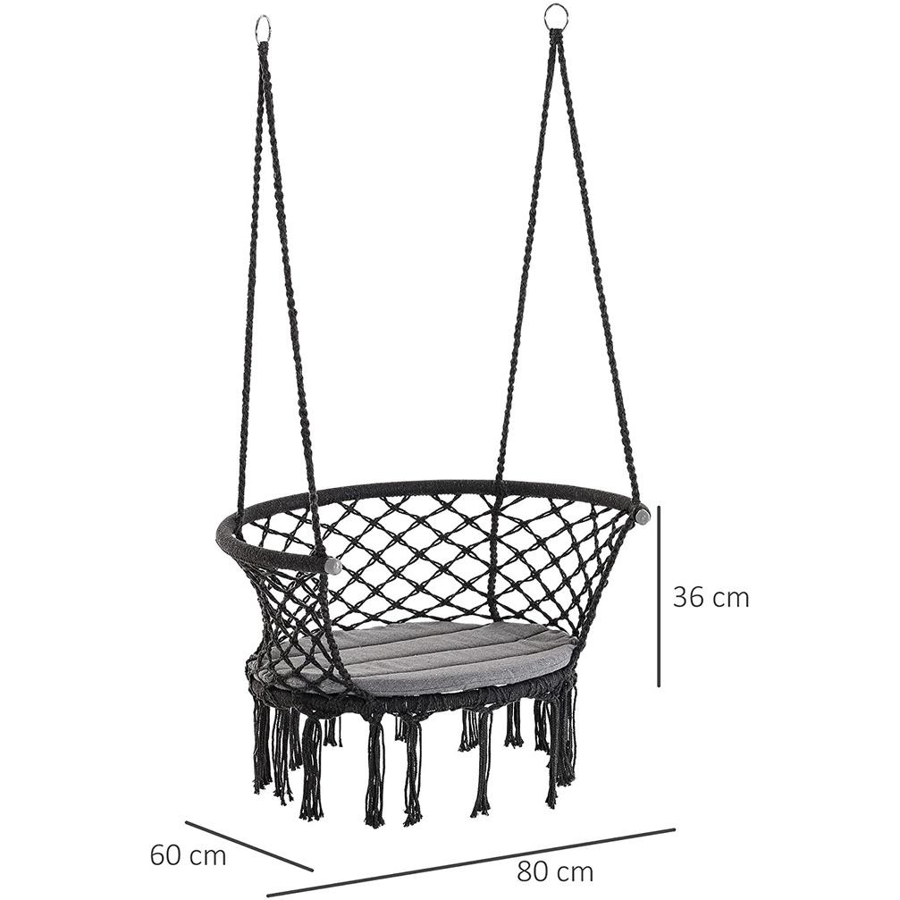 ghế xích đu giọt nước đan dây nghệ thuật