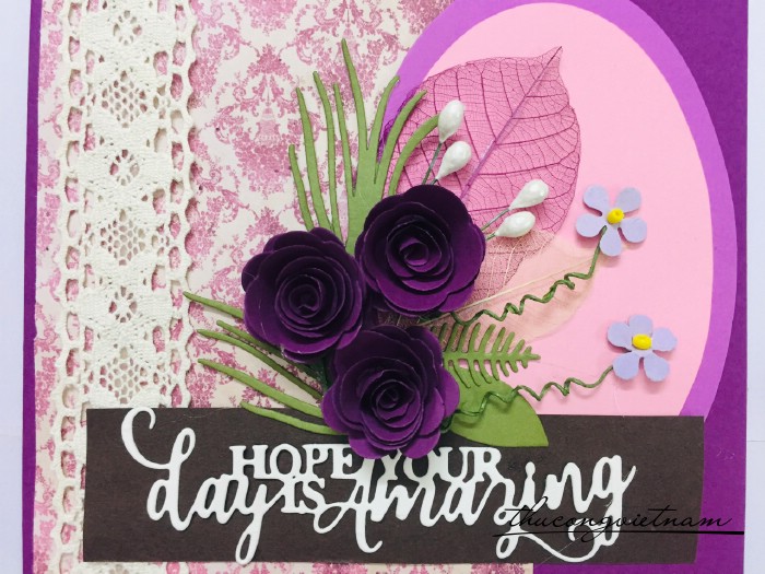 Thiệp "Hope your day is amazing" 15x15cm
