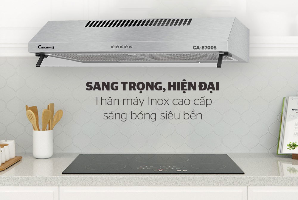 Máy hút mùi cổ điển CANAVAL CA8700S - Hàng nhập khẩu