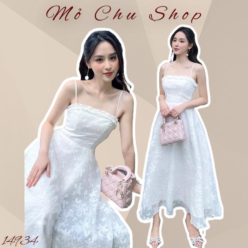 ĐẦM MAXI 2 DÂY REN HOA