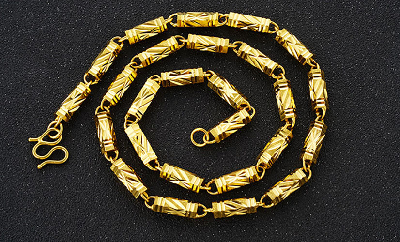 Dây Chuyền Đốt Trúc Giá Rẻ Mạ Vàng 18K + TẶNG LÁ BỒ ĐỀ MAY MẮN TÀI LỘC ĐỂ VÍ ĐIỆN THOẠI