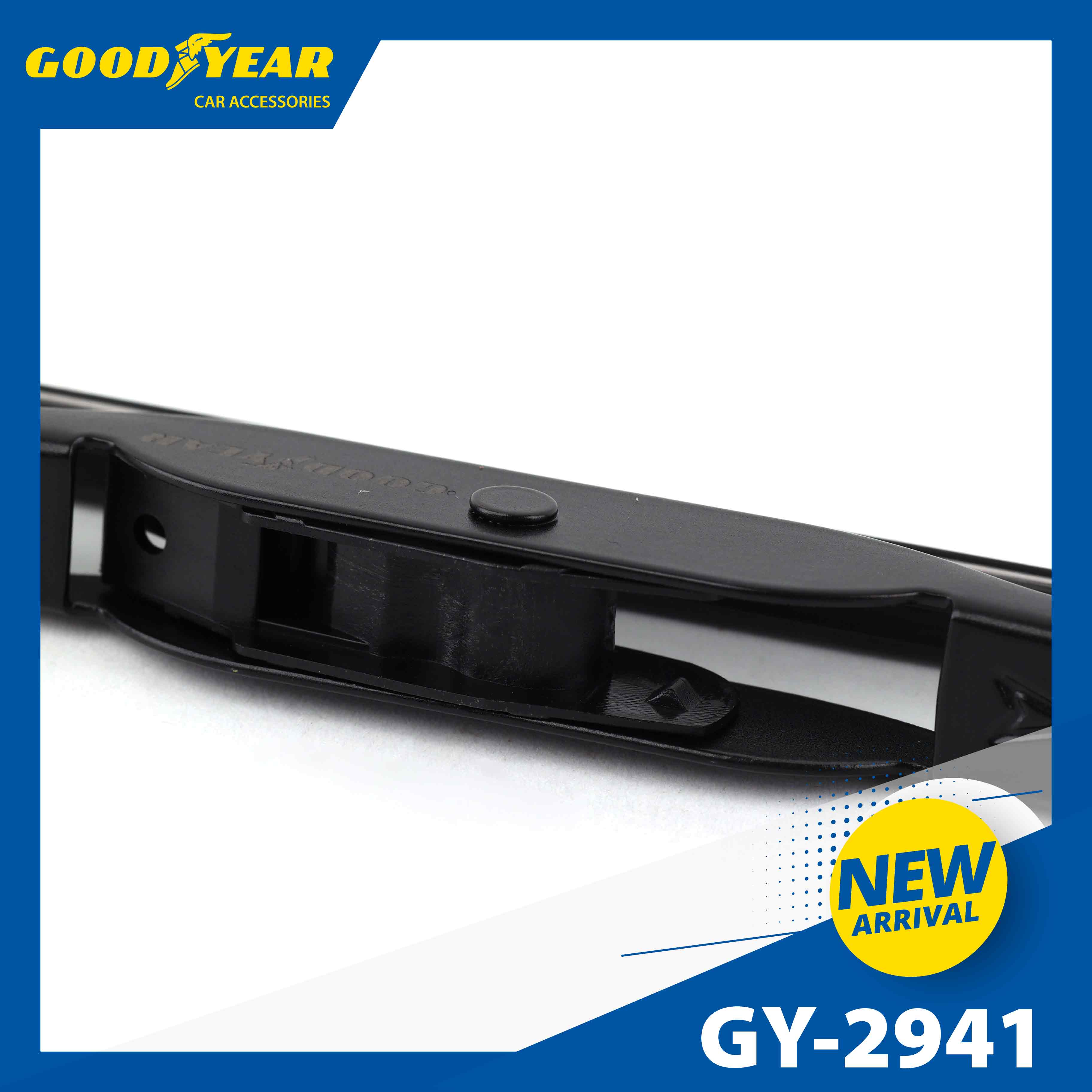 Gạt Mưa Gọng Sắt GOODYEAR Phù Hợp Nhiều Dòng Xe Thông Dụng - Nhập Khẩu Chính Hãng