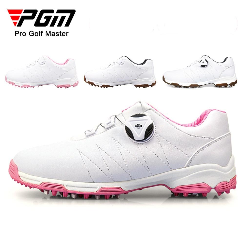 Giày golf nữ - Chất liệu da sợi nhỏ chất lượng cao, đường nét tinh xảo - Lớp lót mềm mại, chunky