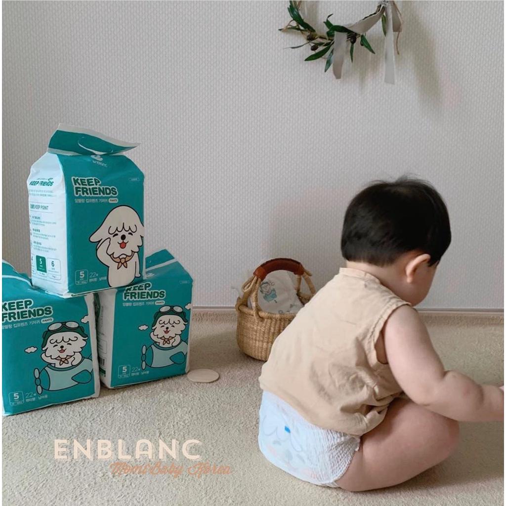 Combo 2 Bịch Tã Bỉm Quần Hàn Quốc ENBLANC KEEP FRIENDS Cho Bé Trai Size XL 22 Miếng (11-16kg) Mỏng Nhẹ 2mm, Chống Tràn, Thấm Hút Nhanh