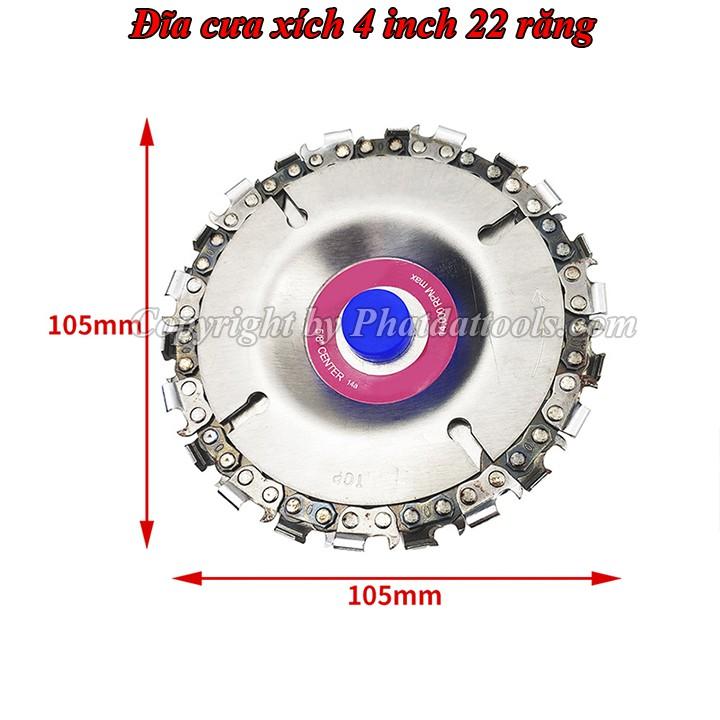 Đĩa cưa gỗ dạng xích,lưỡi cưa xích 4 inch