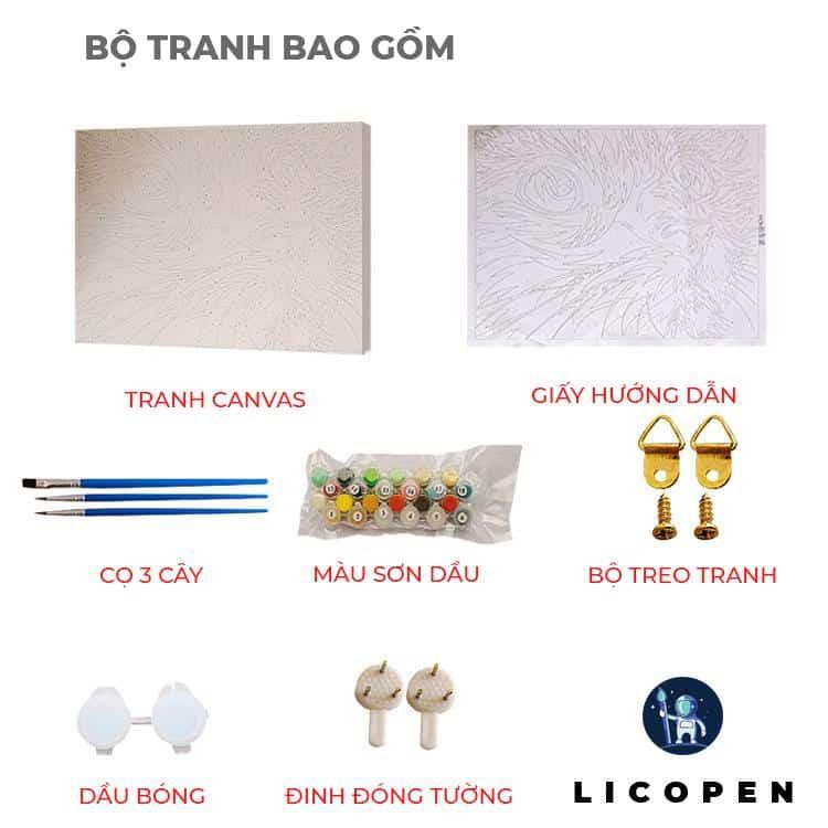 Tranh Tô Màu Theo Số - Tranh Dưới Bóng Cây - MS283