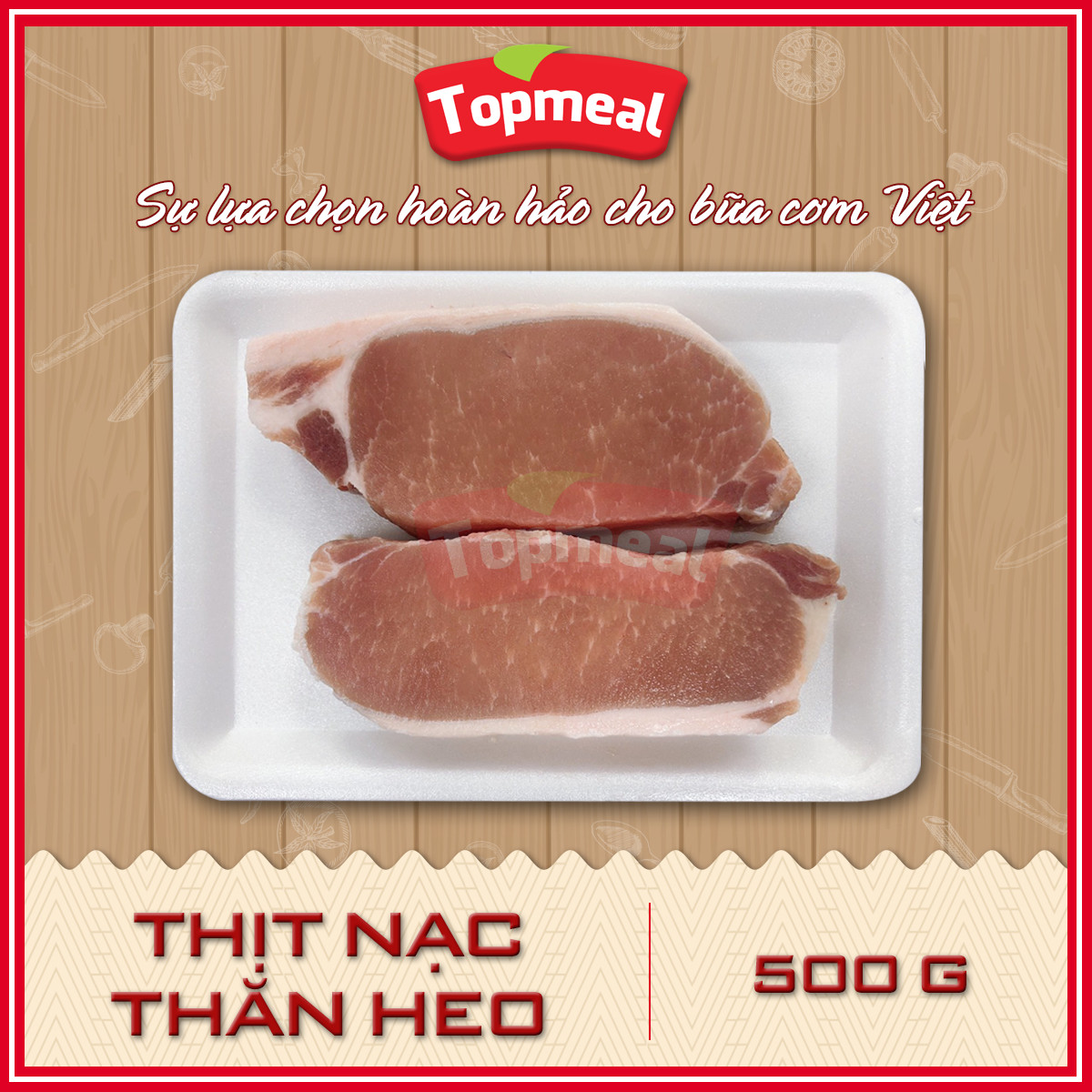 HCM - Thịt nạc thăn heo - Thích hợp với các món nướng, chiên, áp chảo, kho,... -