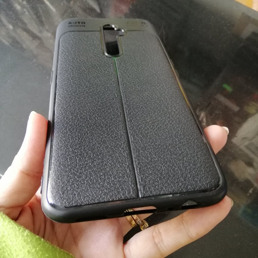 Ốp Lưng cao cấp Auto Focus Vân da cho điện thoại Oppo Reno 2F