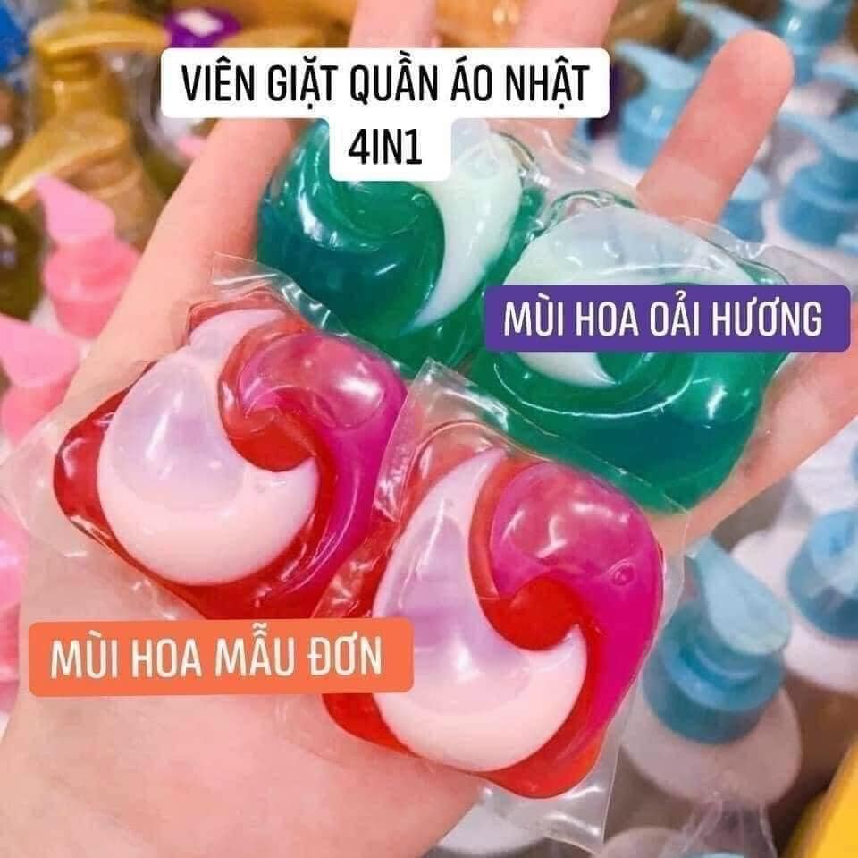 Viên giặt xả Bold Gel Ball 3D hương hoa túi 36 viên của Nhật Bản - xanh