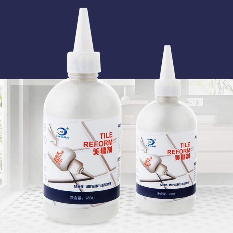 Lọ Keo Trám Trắng Mạch Gạch Tile Reform Lkb 280Ml Tặng Kèm Khăn Lau Cao Cấp  - Hàng Chất Lượng