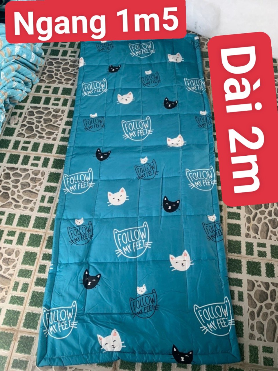 Nệm đa năng, topper, trải sàn , du lịch, phượt , tiện dụng , dễ dàng gấp gọn.
