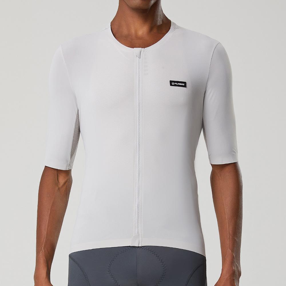 Áo đi xe đạp YKYWBIKE Áo đi xe đạp ngắn tay mùa hè Áo sơ mi xe đạp MTB ngắn tay Dây kéo YKK Vải Coldback Quần áo xe đạp UPF 50 Color: YJZ905 black Size: Asia XL