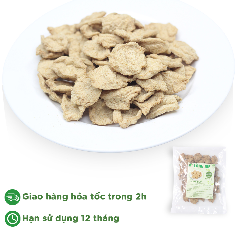 Gà Lát Chay Loại Ngon ( 200 gr ), Thực Phẩm Chay Ngon Thành Phần Tự Nhiên Không Chất Bảo Quản Không Biến Đổi Gen Sườn Non Chay Làng Me