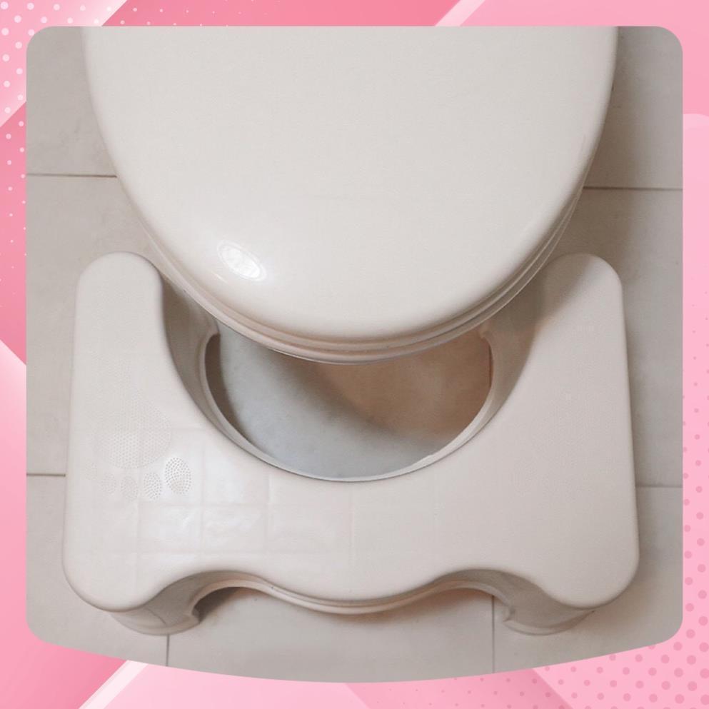 Ghế kê chân toilet, bồn cầu chống tao bón Việt Nhật, chống trơn trượt