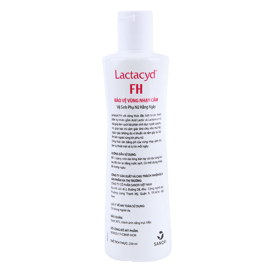 Dung Dịch Rửa Vệ Sinh Phụ Nữ Hàng Ngày Lactacyd FH (250ml)