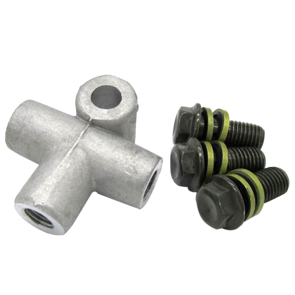 3 Way 10mm Hydraulic Brake Hose Line Adaptor Universal for Moped Dirt Bike