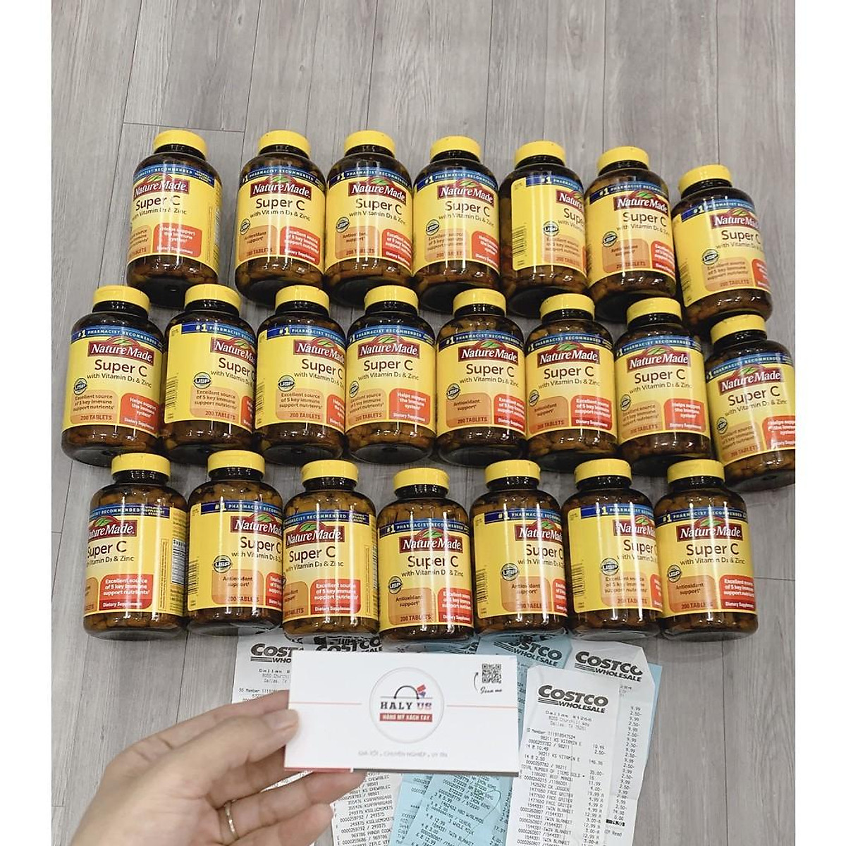 Viên uống NatureMade Super C with Vitamin D3 &amp; Zinc 200 viên