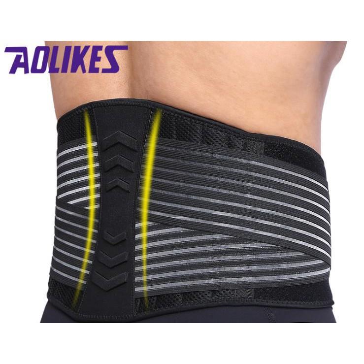 Đai Lưng Tập Gym Có Lò Xo Hỗ Trợ Aolikes A-7998