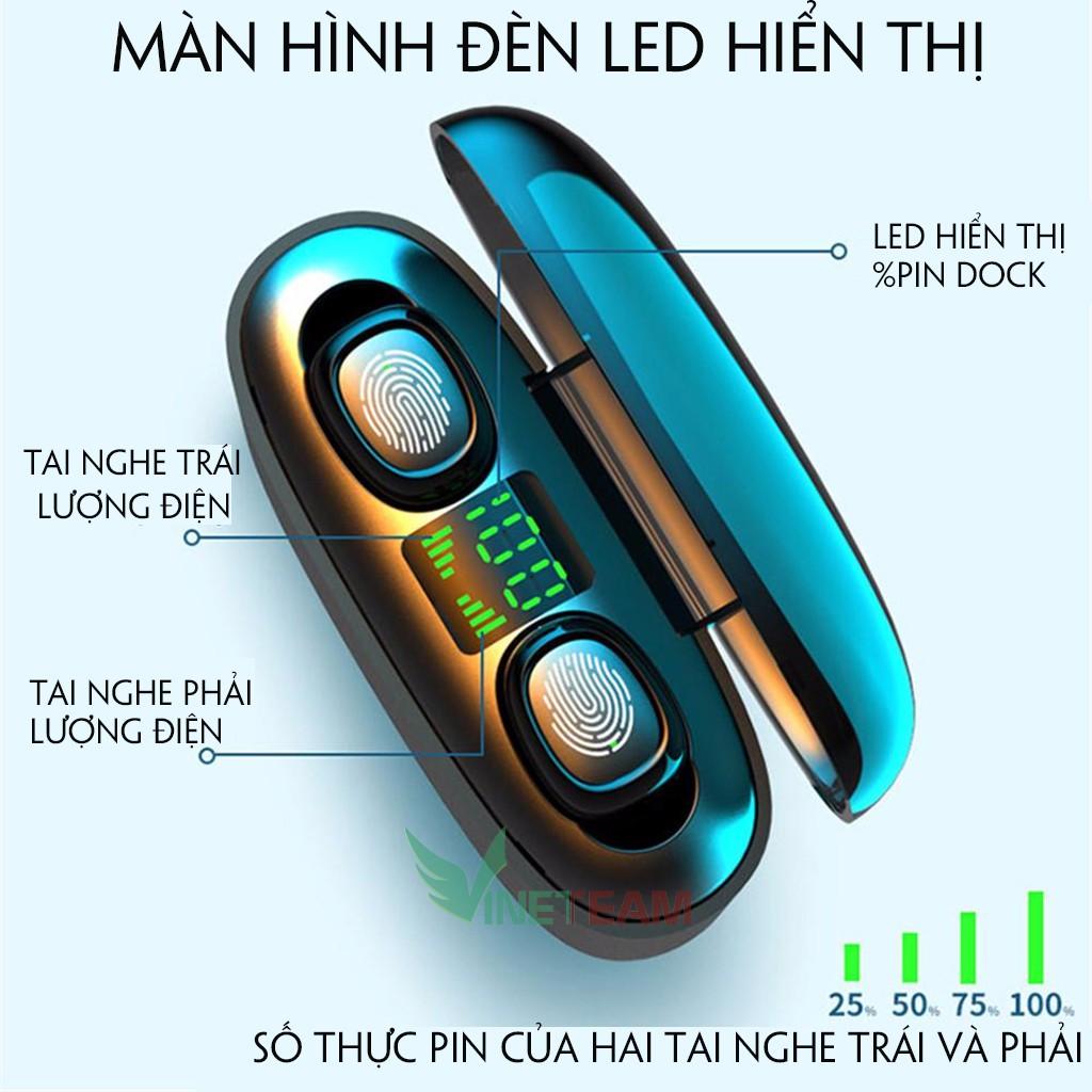 Tai Nghe Bluetooth 5.0 TWS G5STự động kết nốiÂm thanh 6DChống ồn CVC8.0Kèm Hộp Sạc Pin 3500mah -DC4013