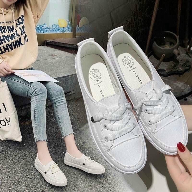 Giày thể thao nữ sneaker cổ thấp FAROSA - T78 đế dẻo chất da mềm cực êm