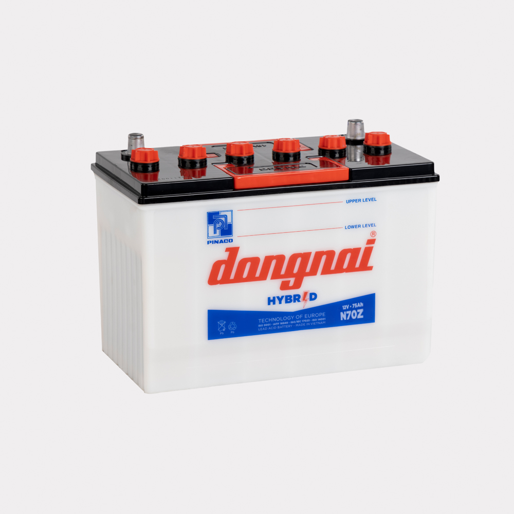 Ắc quy Hybrid Đồng Nai N70Z | 12V - 75Ah