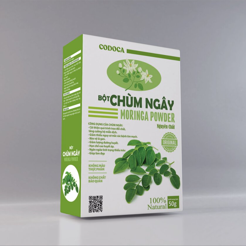 Bột Chùm ngây Codoca Nguyên Chất Sấy Lạnh Hỗ trợ ổn định huyết áp, tốt cho tim mạch