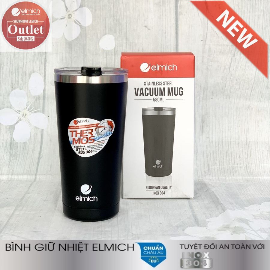 Bình Giữ Nhiệt ELMICH INOX 304 580ML EL3666 Hàng Chính Hãng