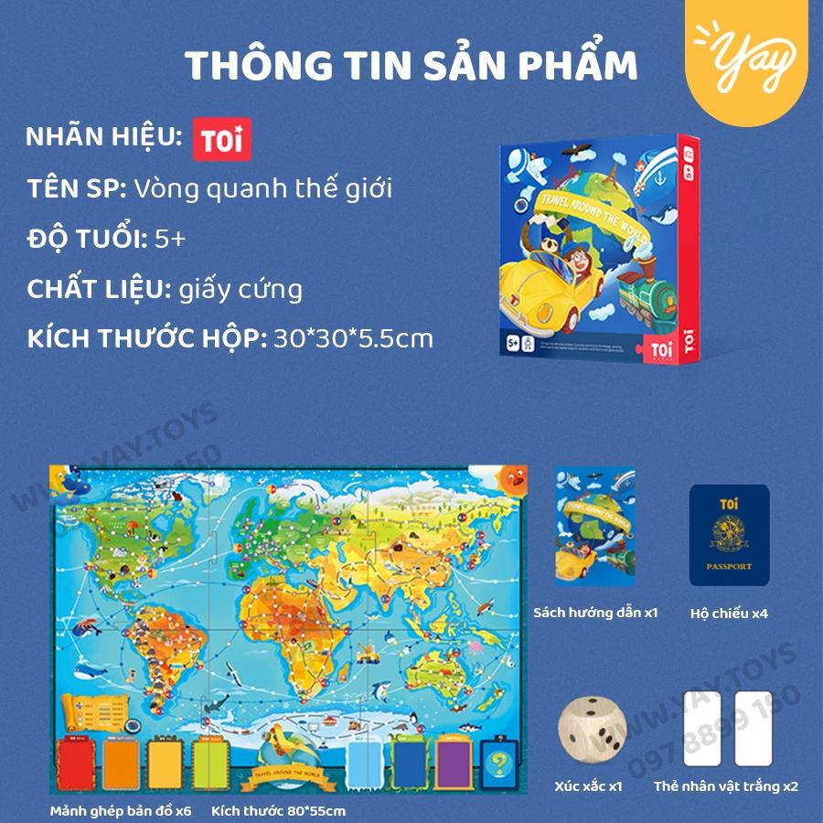 Bộ Boardgame Du Lịch Vòng Quanh Thế Giới Travel Around - TOI