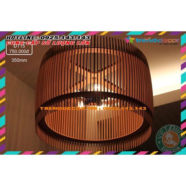 20 mẫu Đèn gỗ thả trần gia công trang trí nhà và decor quán cafe bền đẹp, độc, lạ hiện đại