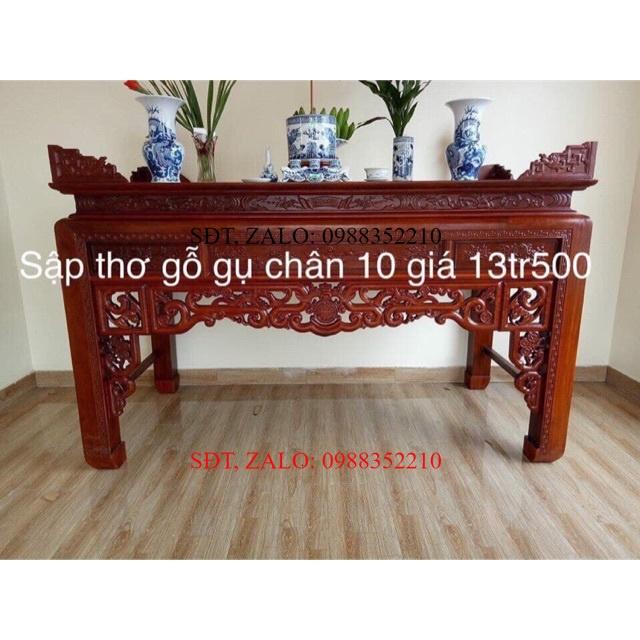 ️ Sập thờ gụ chân 10 phun PU đồ gỗ nội thất nhà cửa đẹp