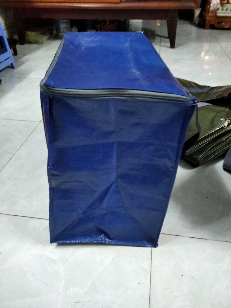 TÚI BẠC TÚ PHƯƠNG MÀU XANH CAM - Túi đựng đồ chuyển nhà đựng tới 50kg