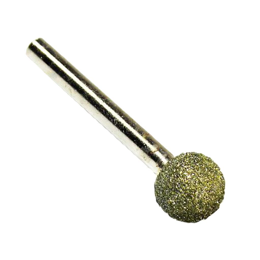 2-4pack Round Head Grinding Bit Diamond Mounted Point 46 Grit 10mm