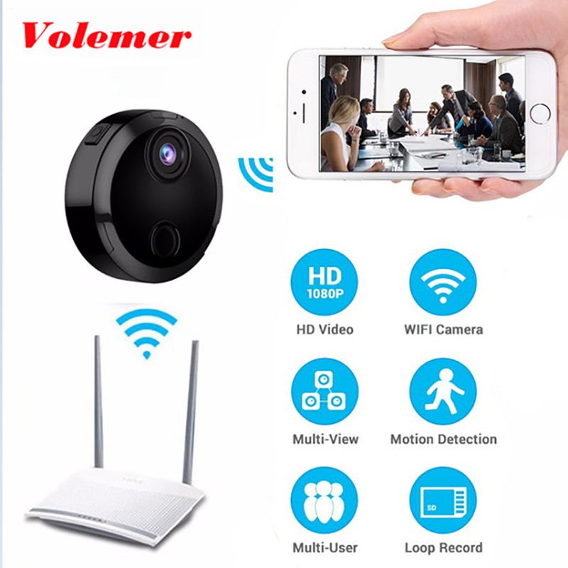 Camera mini wifi HDQ15 1080P Hồng Ngoại quay đêm cục nét